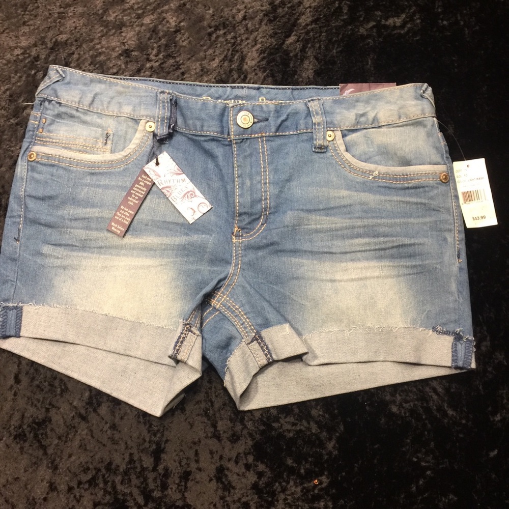 Rhythm in Blues denim shorts sz 10 regular